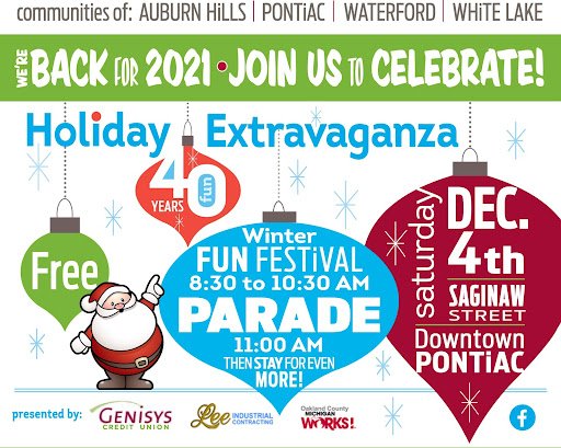 holiday extravaganza graphic